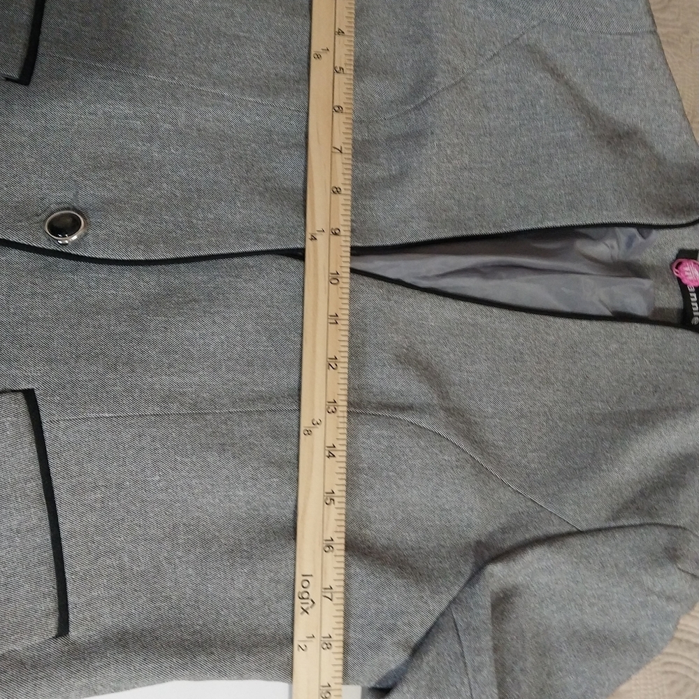 Mfrannie Lot of Two Women's Grey Pants and Blazer Suit Size Large Polyester - Picture 7 of 16